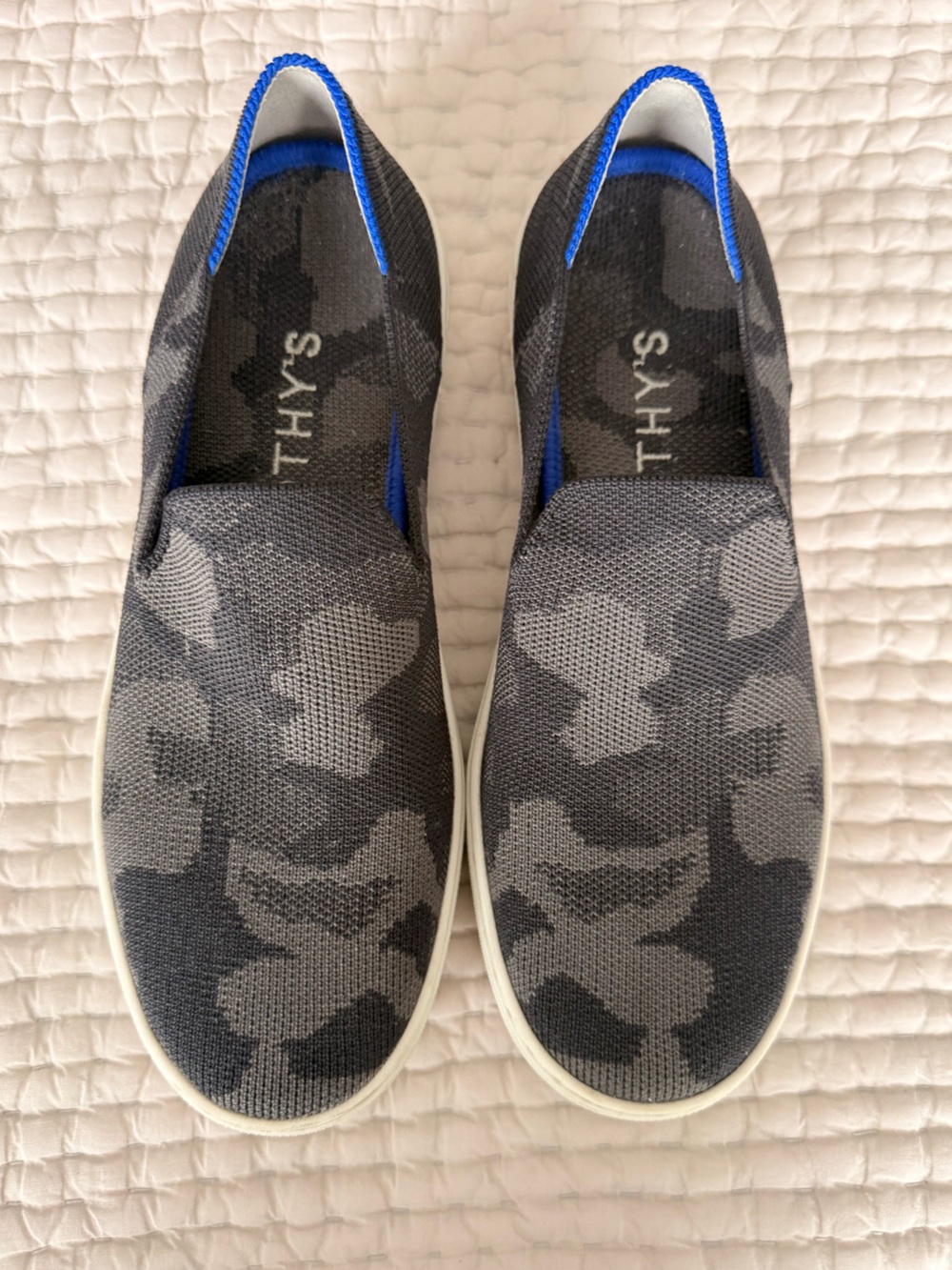 Rothy’s Sneakers Black Camo Size 7